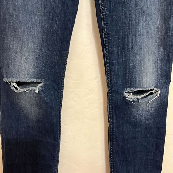 7 For All Mankind Distressed Ripped Denim Ankle Gwenevere Jeans Contemporary - Picture 9 of 12